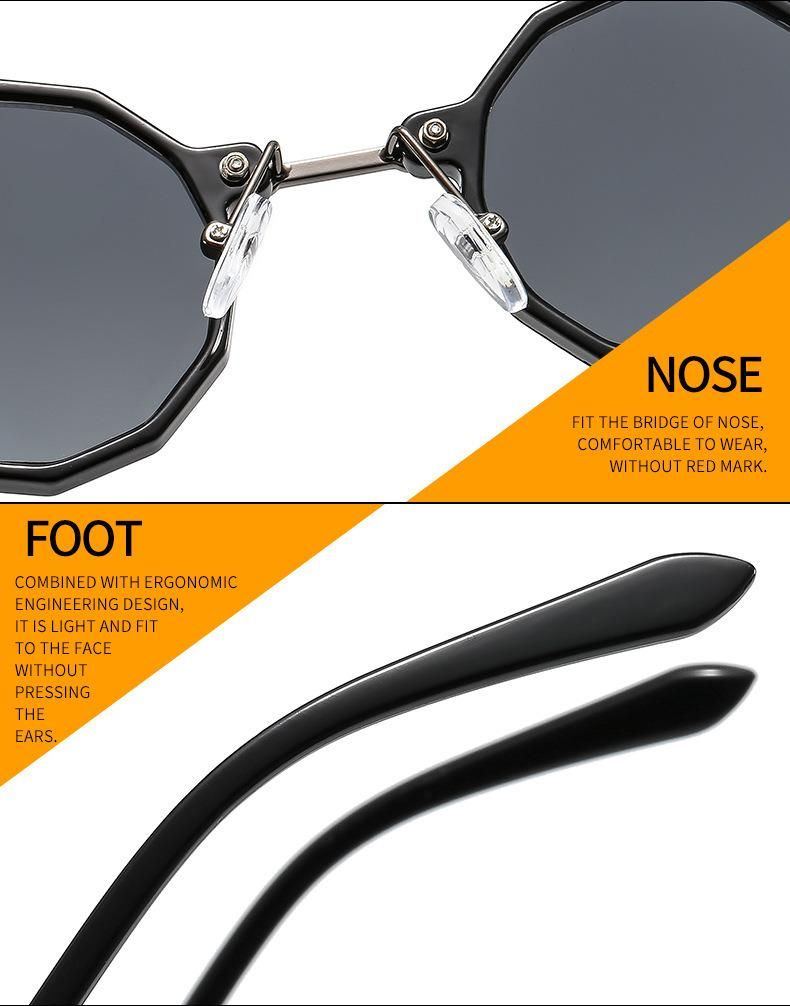 2022 Punk Designer Sunglasses Metal Combination Samll Sunglasses