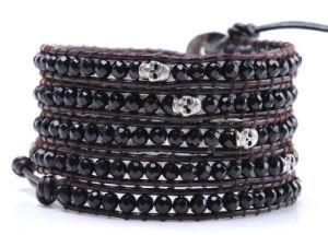 Fashion Bracelet, Custom Made Wrap Leather Bracelet, Hot Fashion Stone Bracelet (3358)