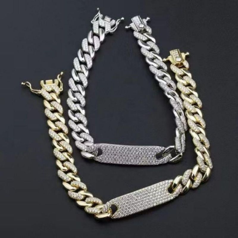 18K Gold Plated Neo-Gothic 925 Sterling Silver Zircon Women Custom Eye Bracelet for Gift