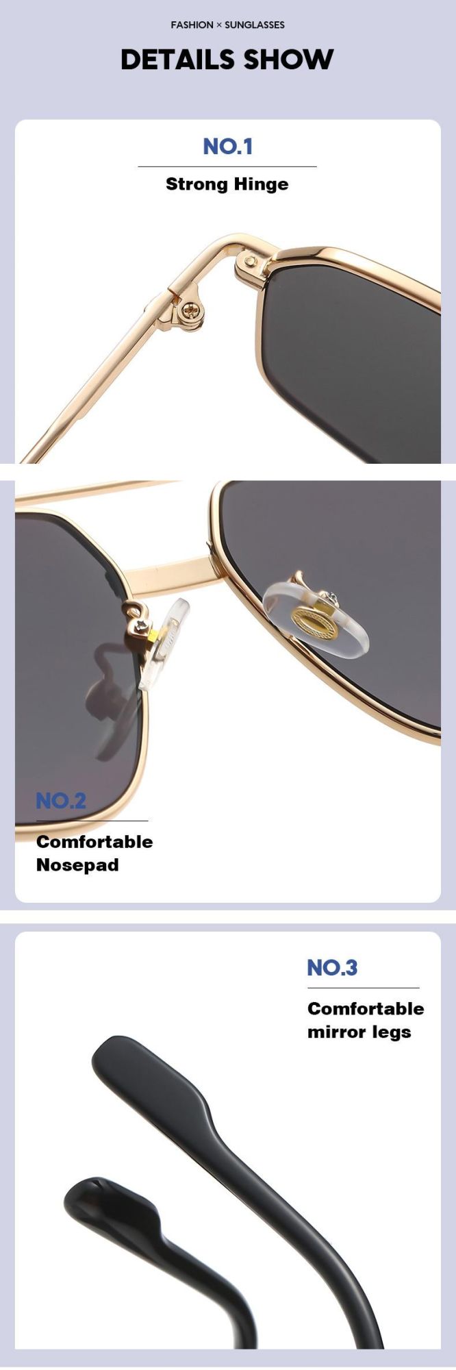 CE FDA Factory Direct High Quality OEM UV400 Fashion Pilot Custom Logo Double Bridge Designer Metal Shades Sunglasses Women