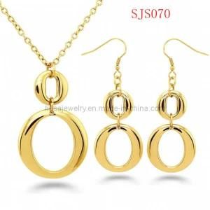 Gold Prom--Fashion Plating Gold Stainless Steel Jewelry Set