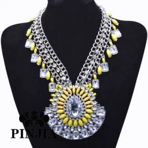 Vintage Pendant Statement Women Luxury Necklace Imitation Jewelry