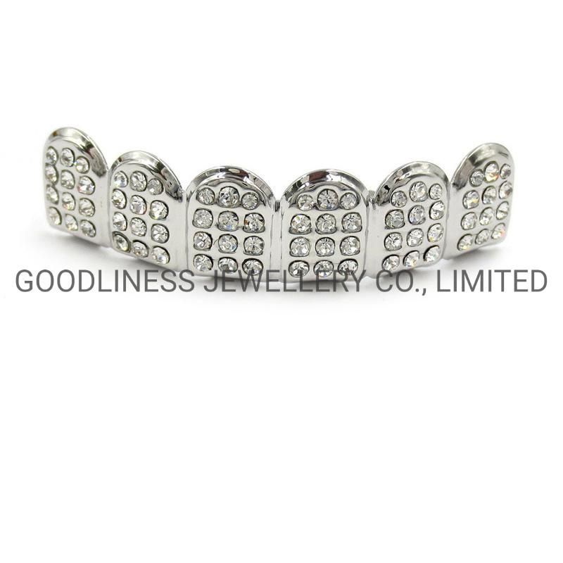 Iced out Hip Hop Jewelry Rhinestone Teeth Grillz