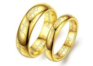 Tungsten Steel Engraved The Lord of The Ring