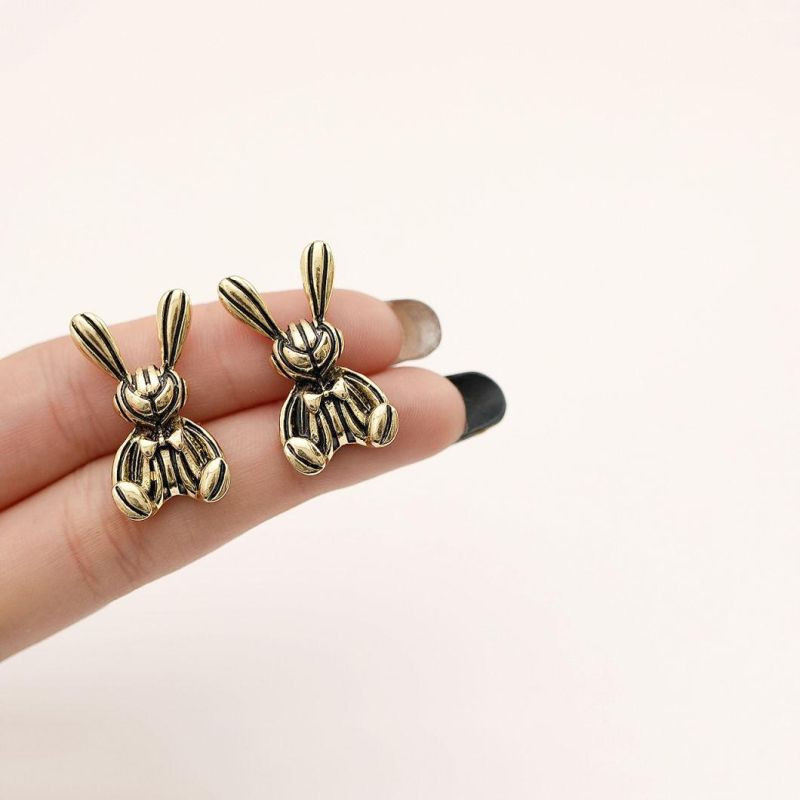 Fashion Dark Department Vintage Mechanical Rabbit Earrings Jewelry