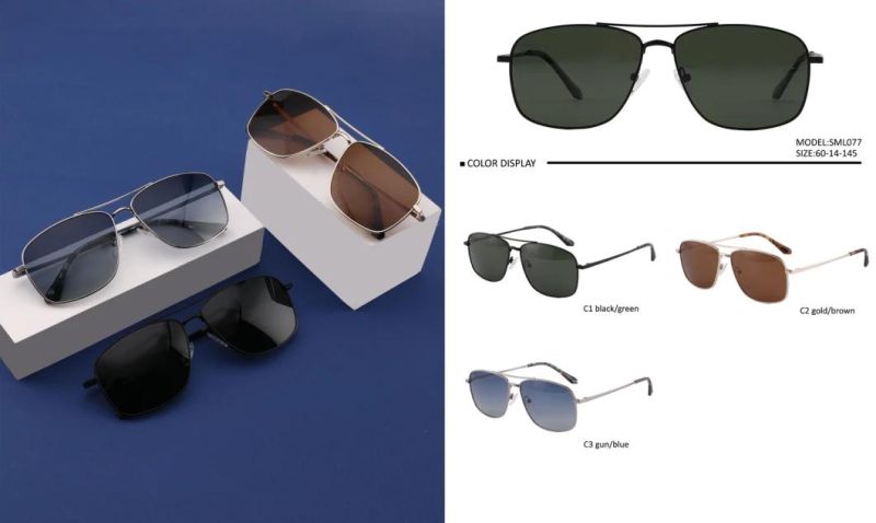 Designer Retro Ray Band Men Metal Pilot Frames 400 UV Polarized Shade Sun Sunglasses