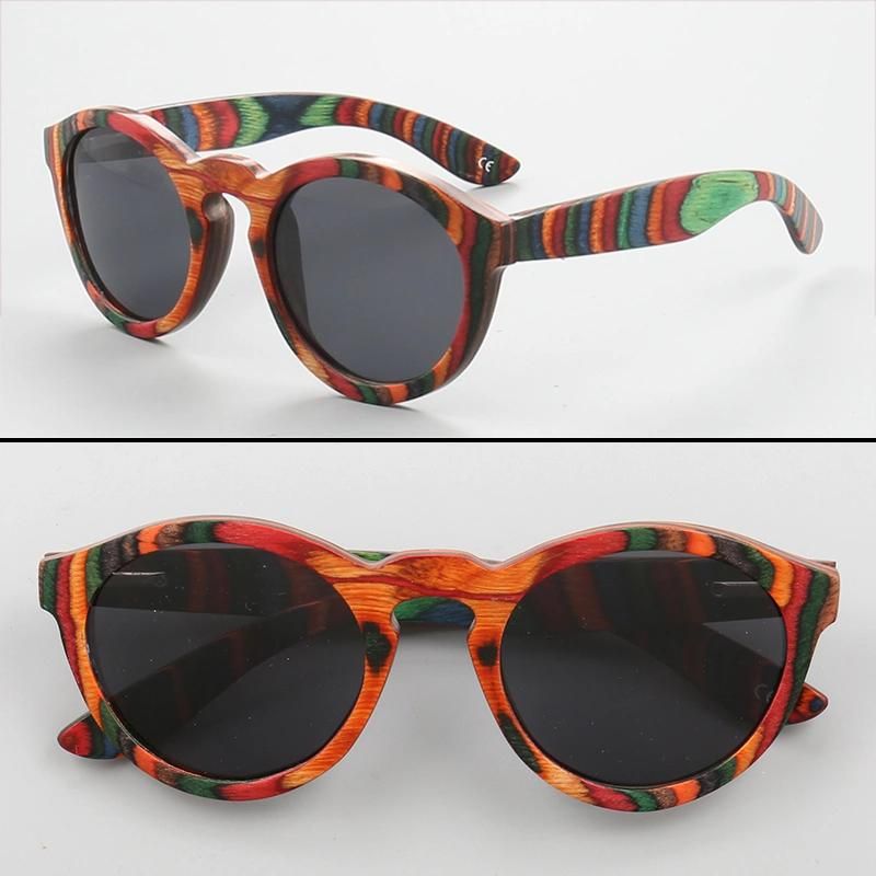 Wood Wooden Sunglasses with Mirror Lens Full Wood