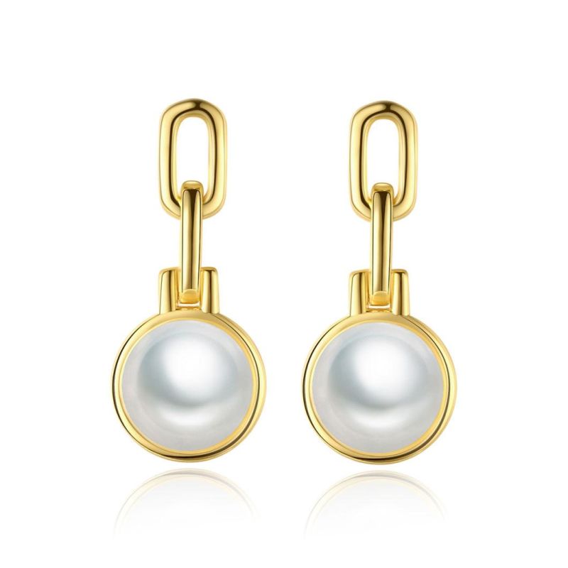 Jewelry Fashion Silver Earring with Pearl Ear Stud