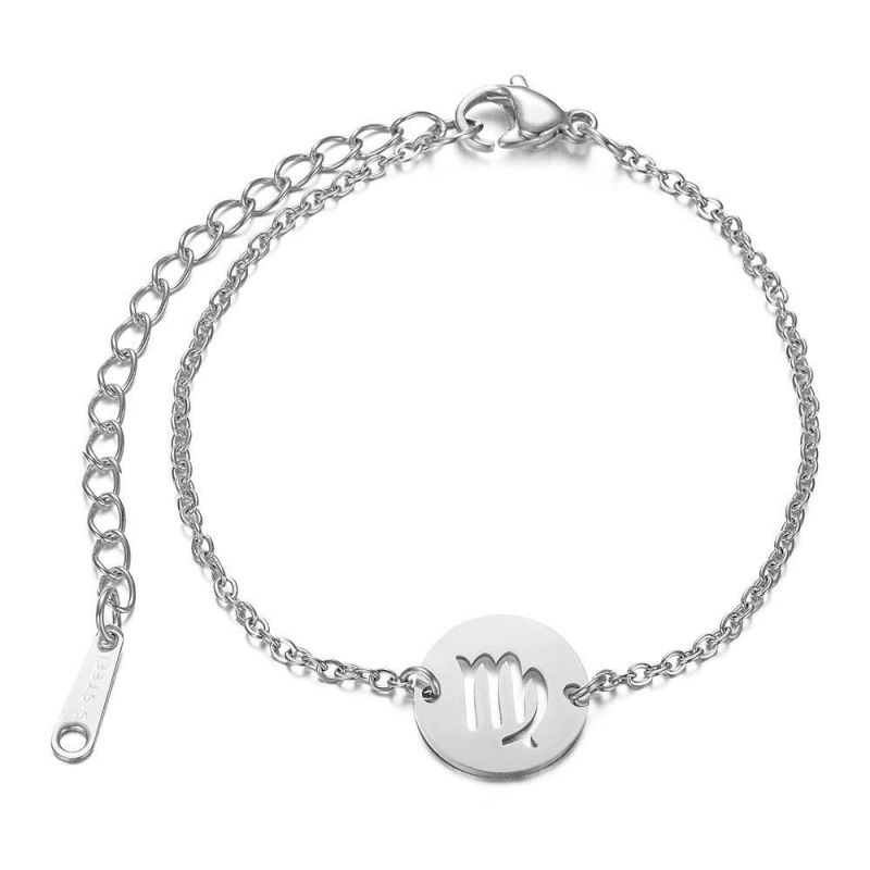 Manufacturer Custom Fashion Jewelry Bracelet High Quality Waterproof Cheap Engrave Charms Bracelet Stainless Steel Bijoux Acier Inoxydable