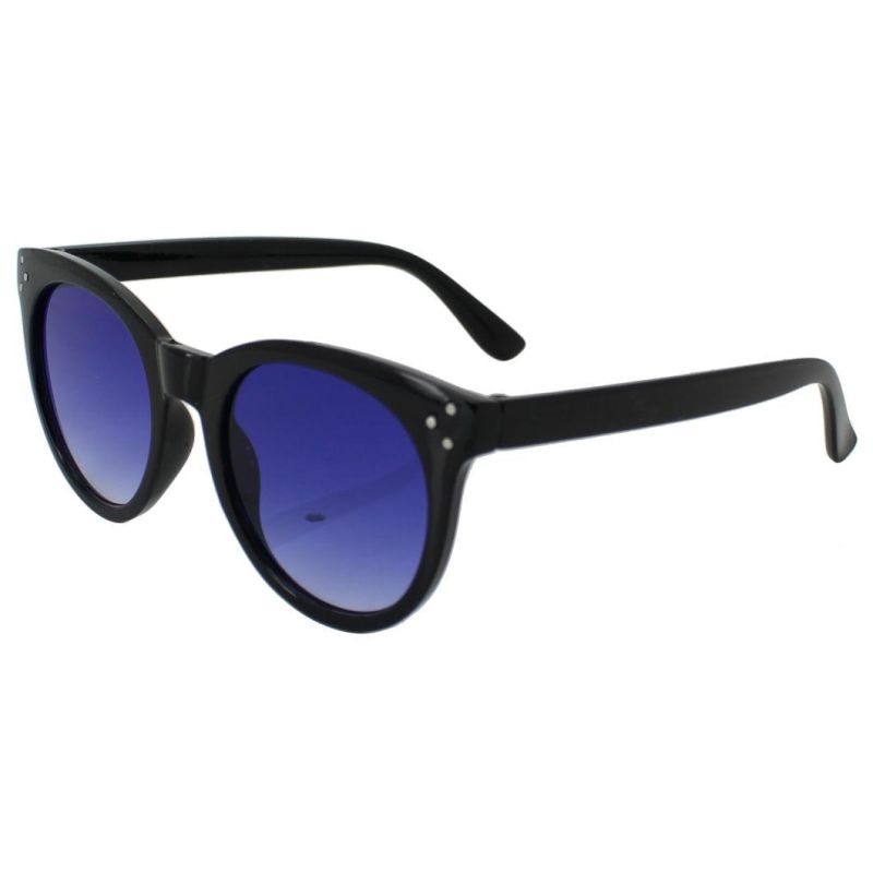 2020 Oversized Cateye Fashion Sunglasses with Silver Rivers