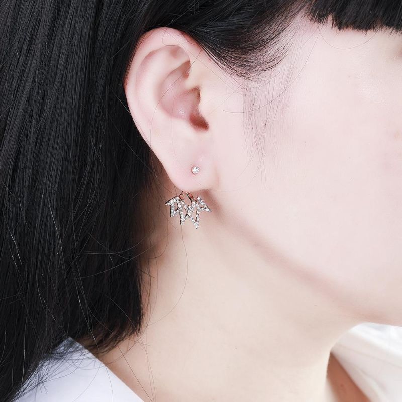 Diamond Jewelry Fashion Earring with Geometric Shapes