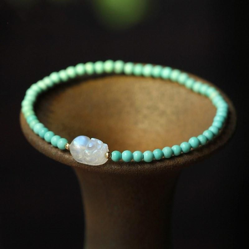 Fashion Jewelry Turquoise Bracelet Moonstone Pixie