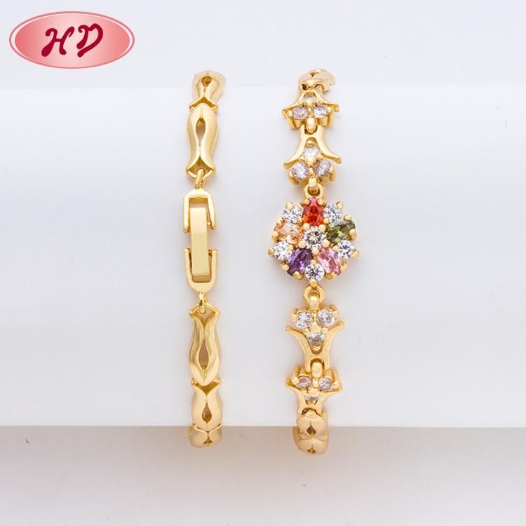 2020 Fashion Gold Plated 24 Karat Girls Egyptian 18K Gold Bracelets