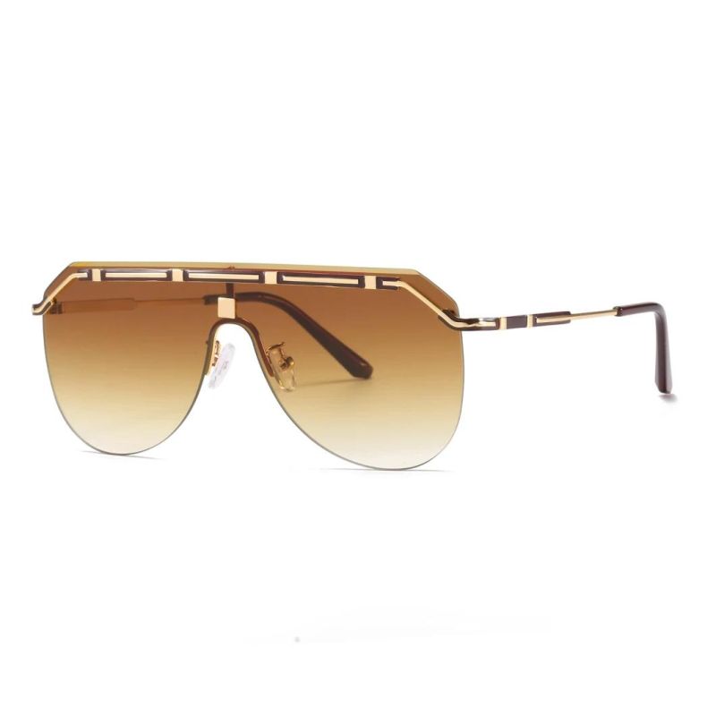 2020 No MOQ Fashionable Classic Oversize Metal Sunglasses