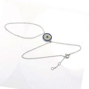 Top Fashion Wholesale 925 Sterling Silver Chain Ring Bracelet
