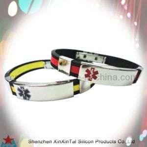 Fashion Silicone Bracelet with Filling up Color Logo (XXT10012)