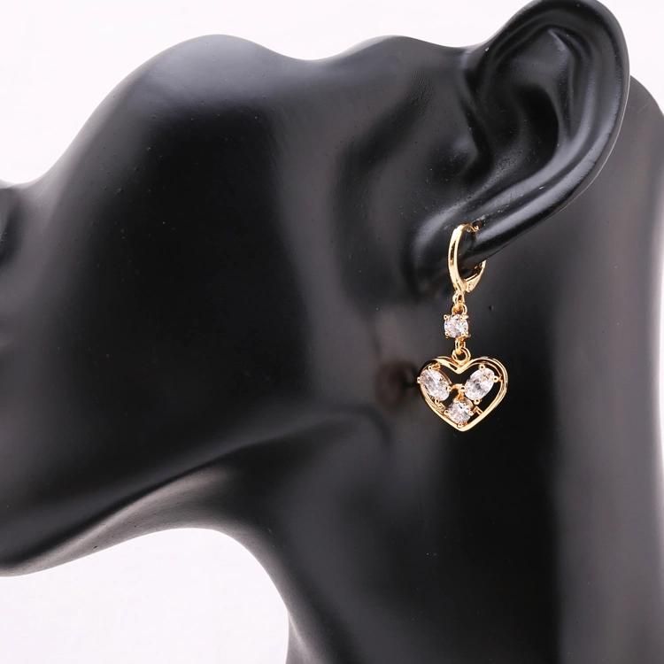 Charm 18 K Gold Plated Jewelry Set with Necklace Earring