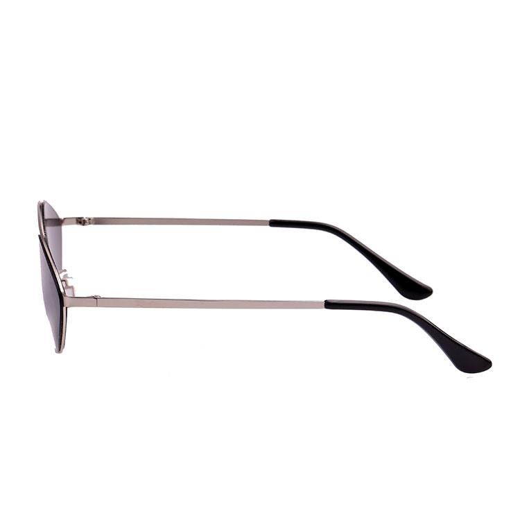 Prismatic Shape with Bar Metal Sunglasses