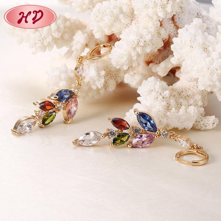 2020 Latest Design Chinese Fashion Jewellery Drop Long Earring with Zircon
