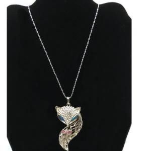 Cute Large Fox Pendant Necklace Jewelry (FN16040714)