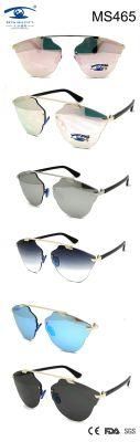 Popular Fashion Shape High Quality Metal Sunglasses (MS465)
