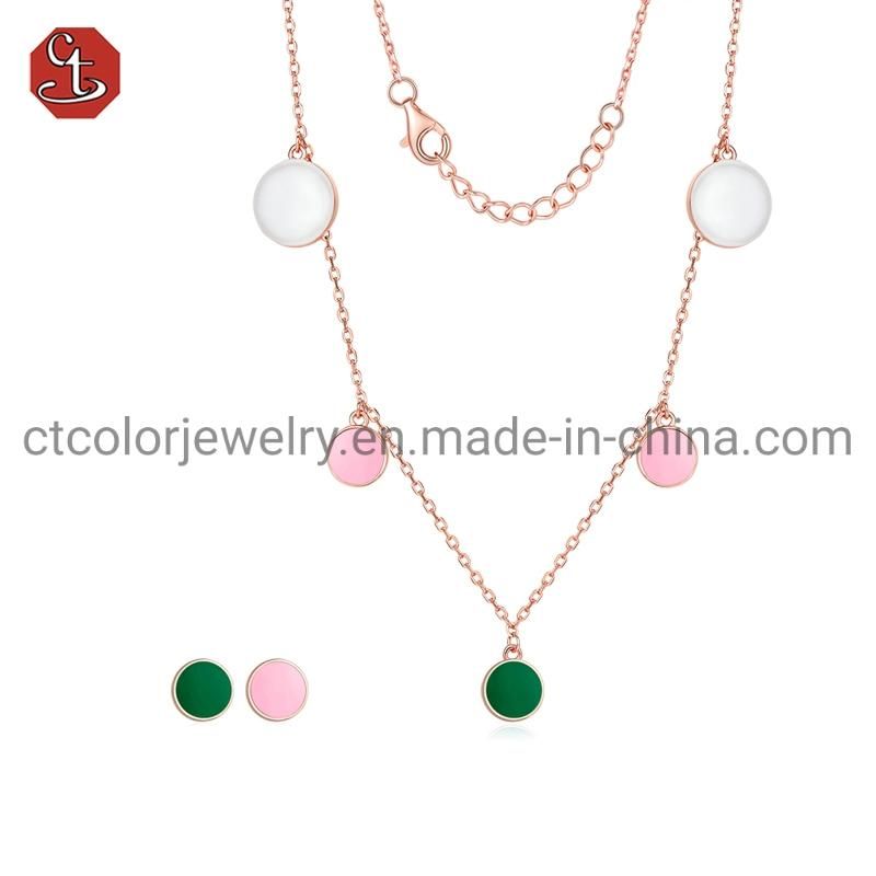 High Quality 925 Sterling Silver Minimal Jewelry Fashion Accessories Jewelry Enamel Earring