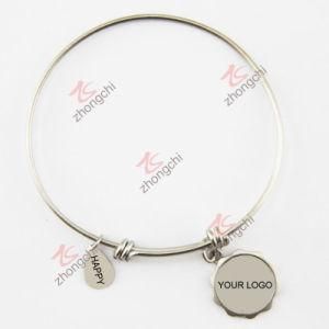 Zinc Alloy Adjustale Custom Logo Charms Bracelet (B-59)
