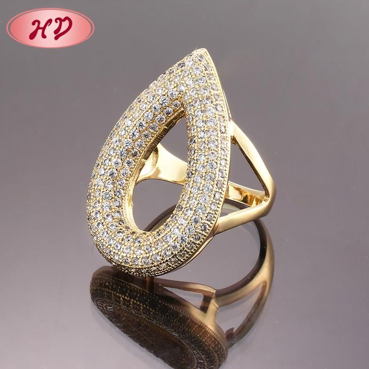 Fashion 18K Gold Plated Stainless Steel Silver Wedding Engagement Jewelry Design Finger Man Rings
