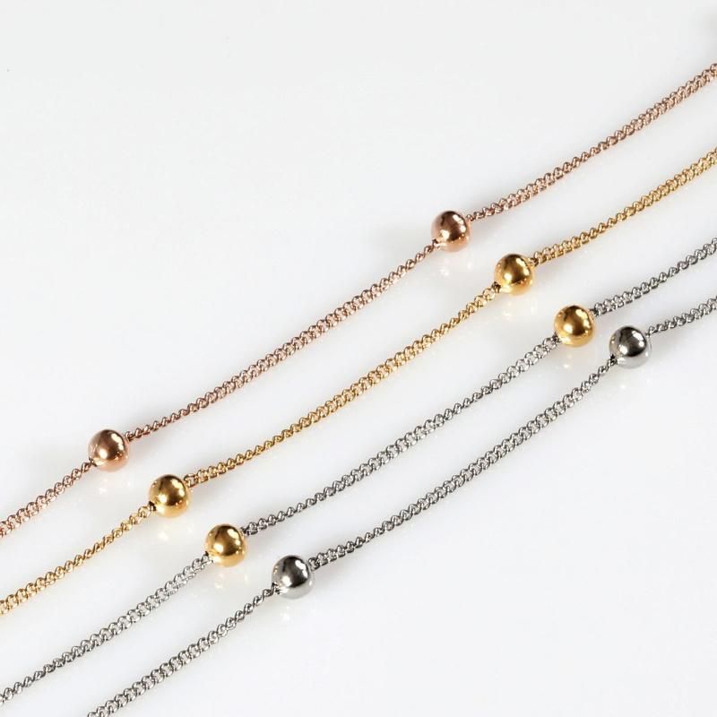 Wholesale Classic Gold Plated Belcher Rolo Chain Stainless Steel Necklace Bracelet Anklet Fashion Jewelry
