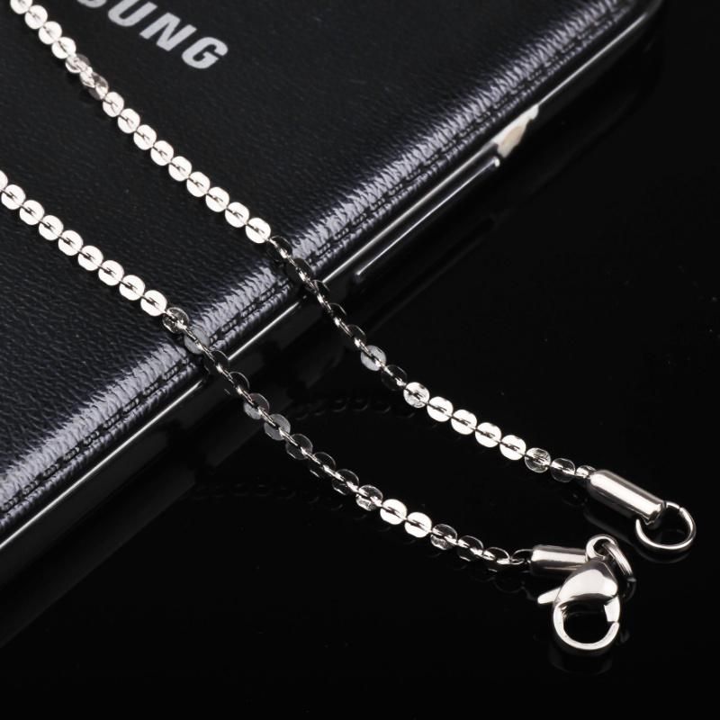 Fashion Jewelry Stainless Steel Round Boston Chain Ladies Necklace