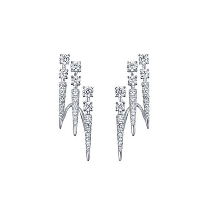 925 Silver 2022 Fashion Wing Earring for Ladies