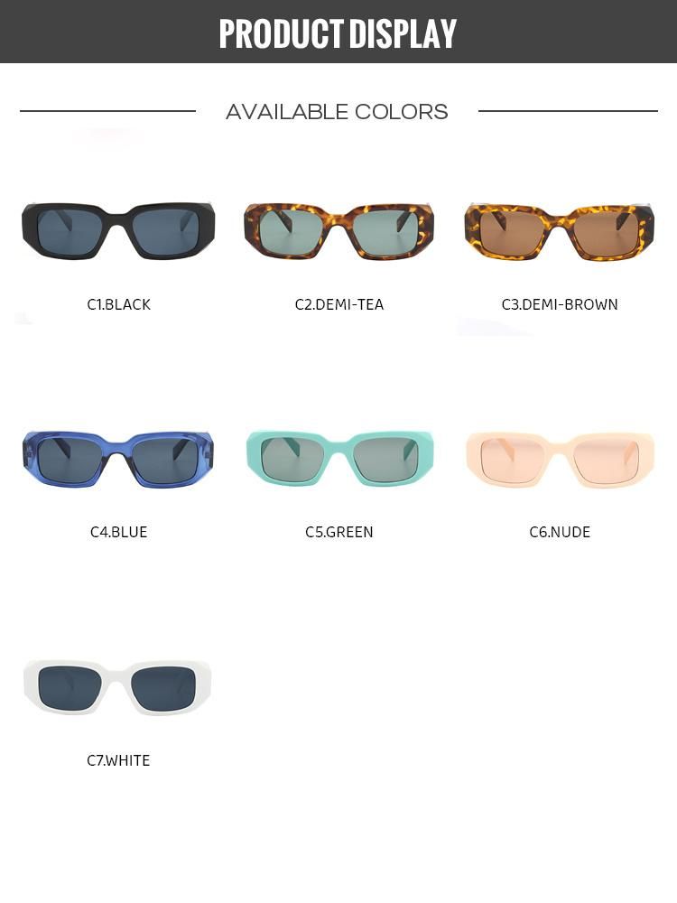 2022 Trendy Square Wholesale Designer Sunglasses Hip Hop Sunglasses for Unisex