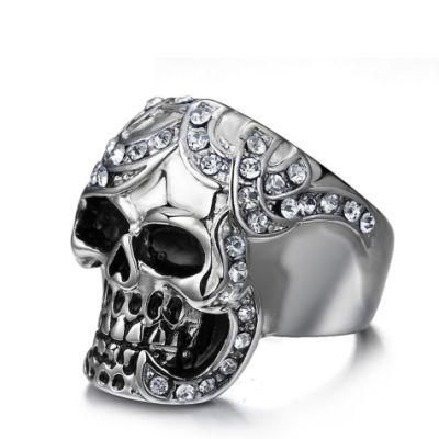 Men&prime;s Jewelry Fashion Skull Punk Index Ring Bone Ring for Men Special Gifts