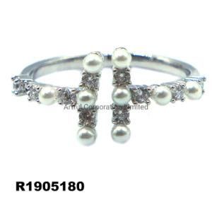 Fashion Ring for 925 Sterling Silver Ring Fashion Jewelry Pearl Ring