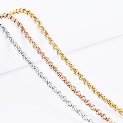 Eco-Friendly 316L Surgical Stainless Steel Necklace Without Rust or Tarnish as Decoration Jewelries