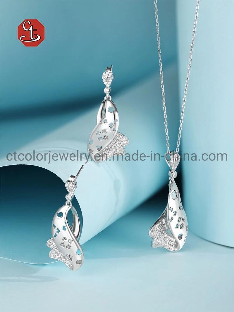 Fashion China Set Jewelry 925 Sterling Silver Pendant Necklace