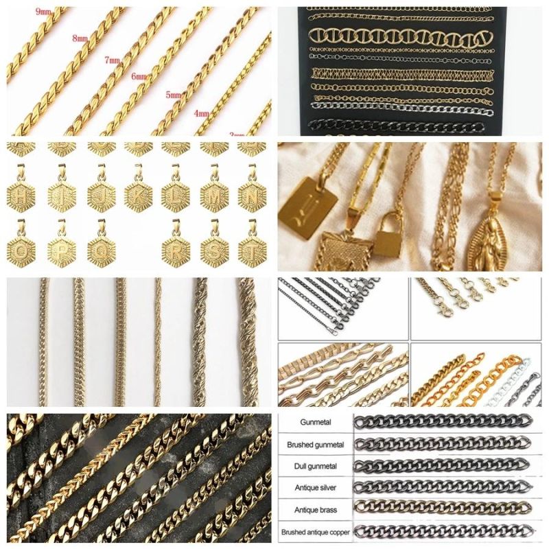 2022 Gold Plated Imitation Jewellery, 18K Gold Jewelry Hot Sale New Design Dubai Women′ S Fashion Chain Necklaces