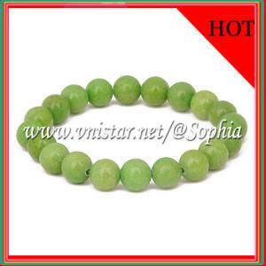 Fashion Grass Green Stones Charm Bracelet
