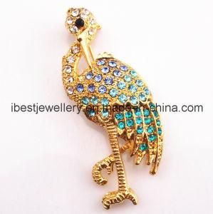 Fashion Jewelry-Bird Shaped Rhinestone Brooch