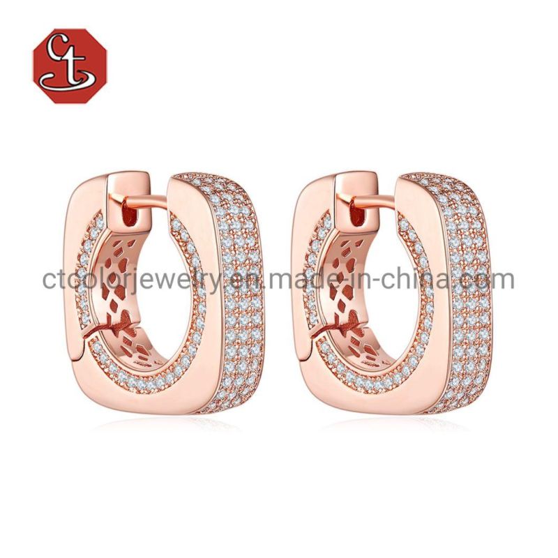 Small Round Stud 925 Silver Hoop Earring Daily Wear Fashion Silver or Brass Jewelry