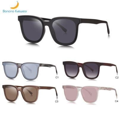 High Quality Rectangle Overszied Stylish Women Tr90 Sunglasses with Ready Goods