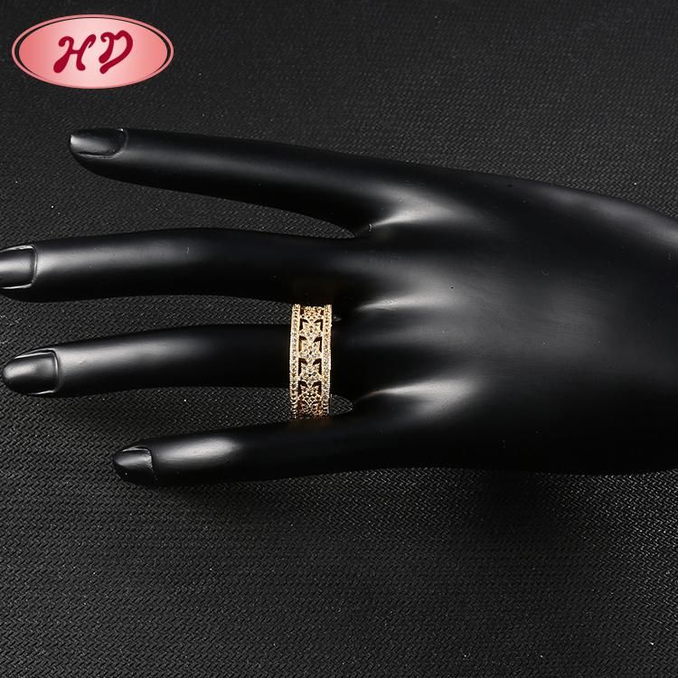 Women Fashion Silver 18K Gold Plated Stainless Steel Wedding Engagement Finger Rings Jewelry Design