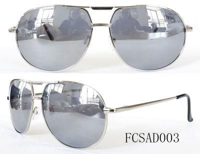 Fashion Style Mirror Coated on Sunlens Metal Sunglasses for Man
