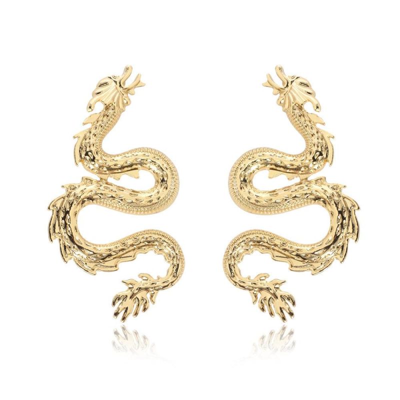 Exaggerated Personality Trend Cool Dragon Earrings Fashion Earrings