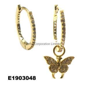 925 Sterling Silver/ Jewelry Earring/Factory Butterfly Earring