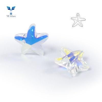 Starfish Shape Colorful Crystal Pendants for DIY jewelry Necklace Parts