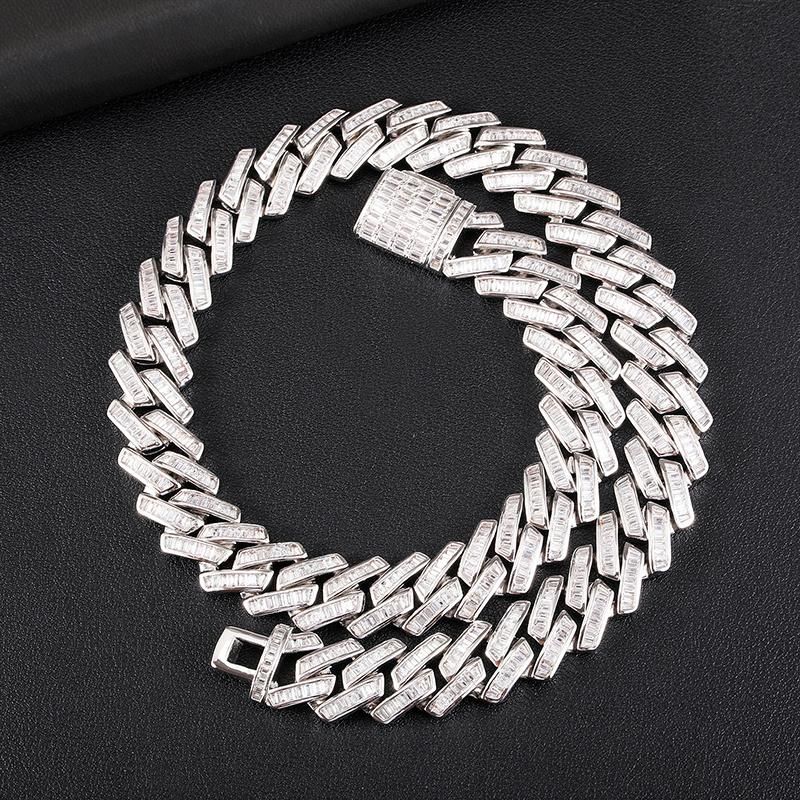 Hip Hop Women Men Twist Rope Cuban Link Chain Necklace