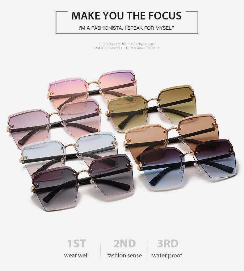 Square Designer Eyeglasses Frame Sunglasses