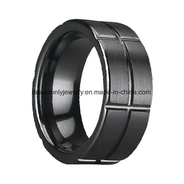Matte Ceramic Jewelry Ring Brushed Surface