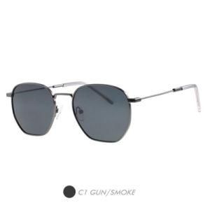 Metal&Nylon Sunglasses, High Quality Polygon Frame M9016-01